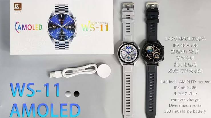 amoled smart watch 5 ws11 sport smart watch