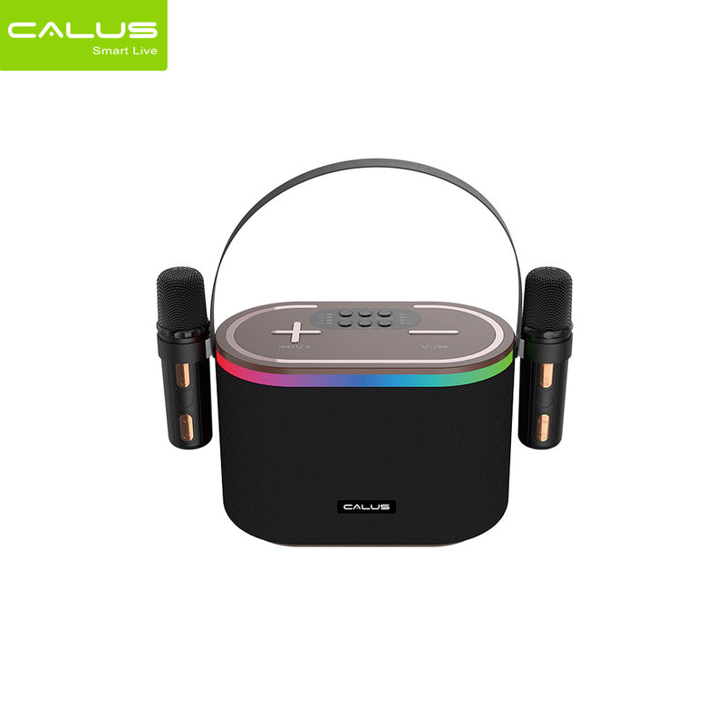 Calus Wireless Speaker bluetooth speaker karaoke speaker with two wireless microphone citation 500 speaker SD card and USB or AUX