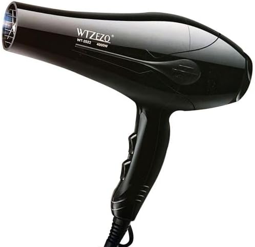 Powerful Ionity Hair Dryer with 11mm concentrator nozzle for Fast Drying &amp; Smooth Finish, Black