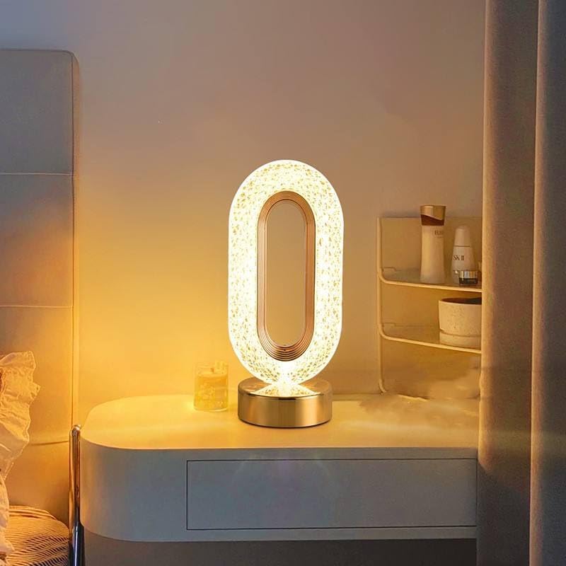 &nbsp;LED Cordless Table Lamp USB Touch Dimming Lamp Romantic Crystal Night Light Portable Bedside Lamps with Box for Bar | Coffee | Hotel |