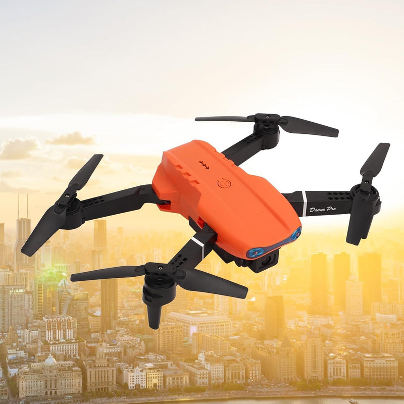 E99 PRO Drone with 4K HD Dual Camera, Obstacle Avoidance, Foldable, Height Keep, Mini.(Gray,Orange,Black).