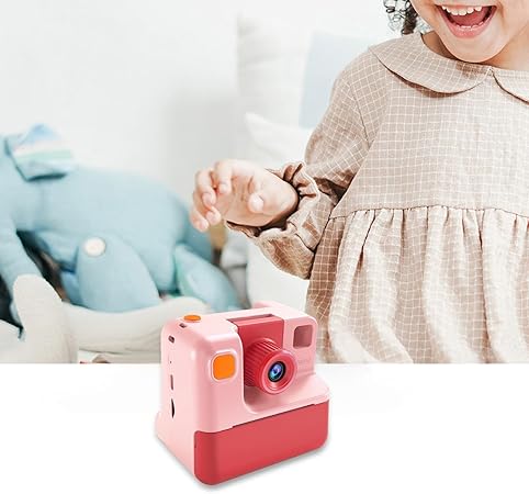 Dickly Kids Camera Instant Print Practical Birthday Gifts Small Multifunction Stable Camera for Ages 3+ Kids, Pink