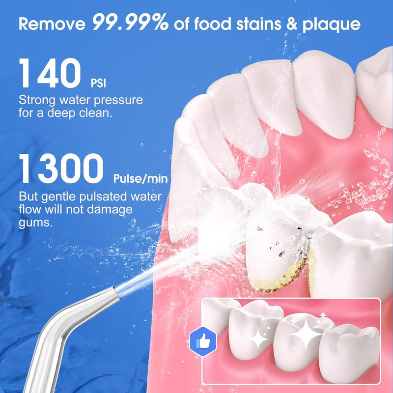 H2ofloss Water Flosser Professional Cordless Dental Oral Irrigator
